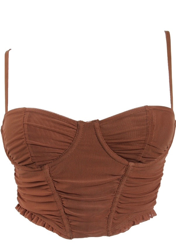 MOLLY RUCHED CORSET TOP